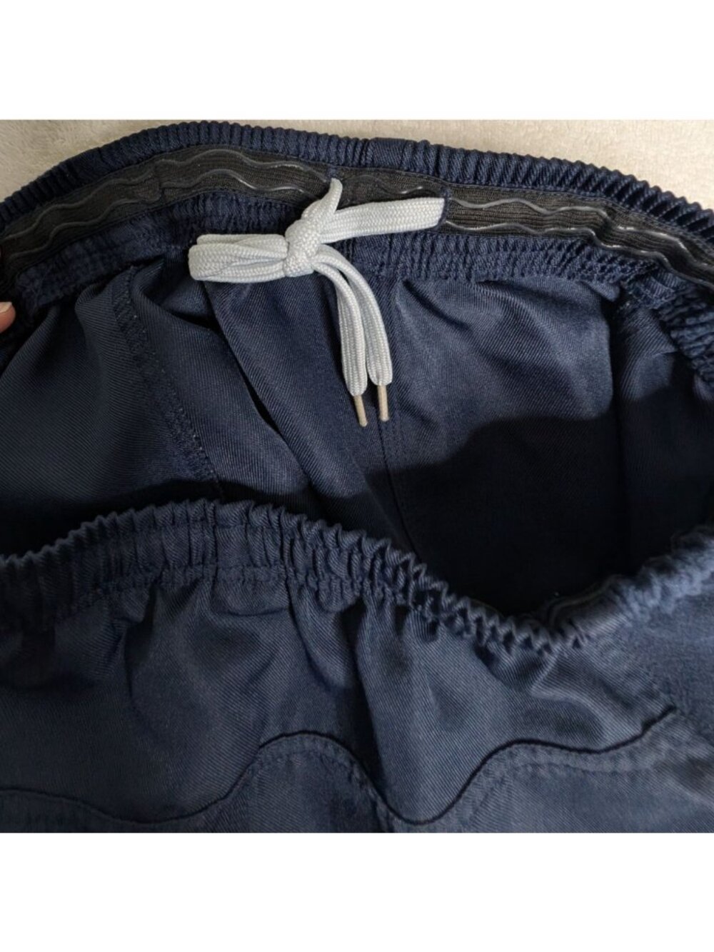 BLK T2 Mens Navy Rugby Shorts With Elastic Waistband Size L - Picture 7 of 11